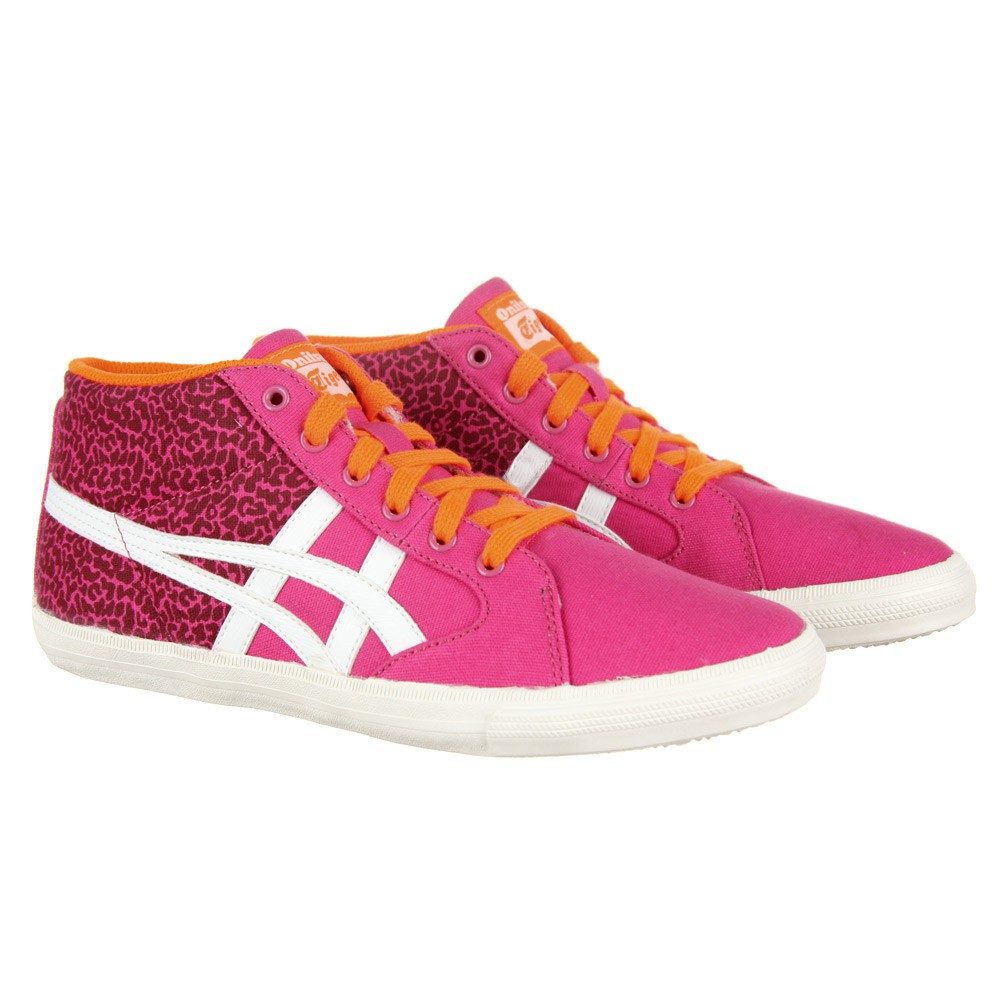 ASICS ONITSUKA TIGER FARSIDE MID TRAINERS SHOES MEXICO 66 LEOPARD PINK ...