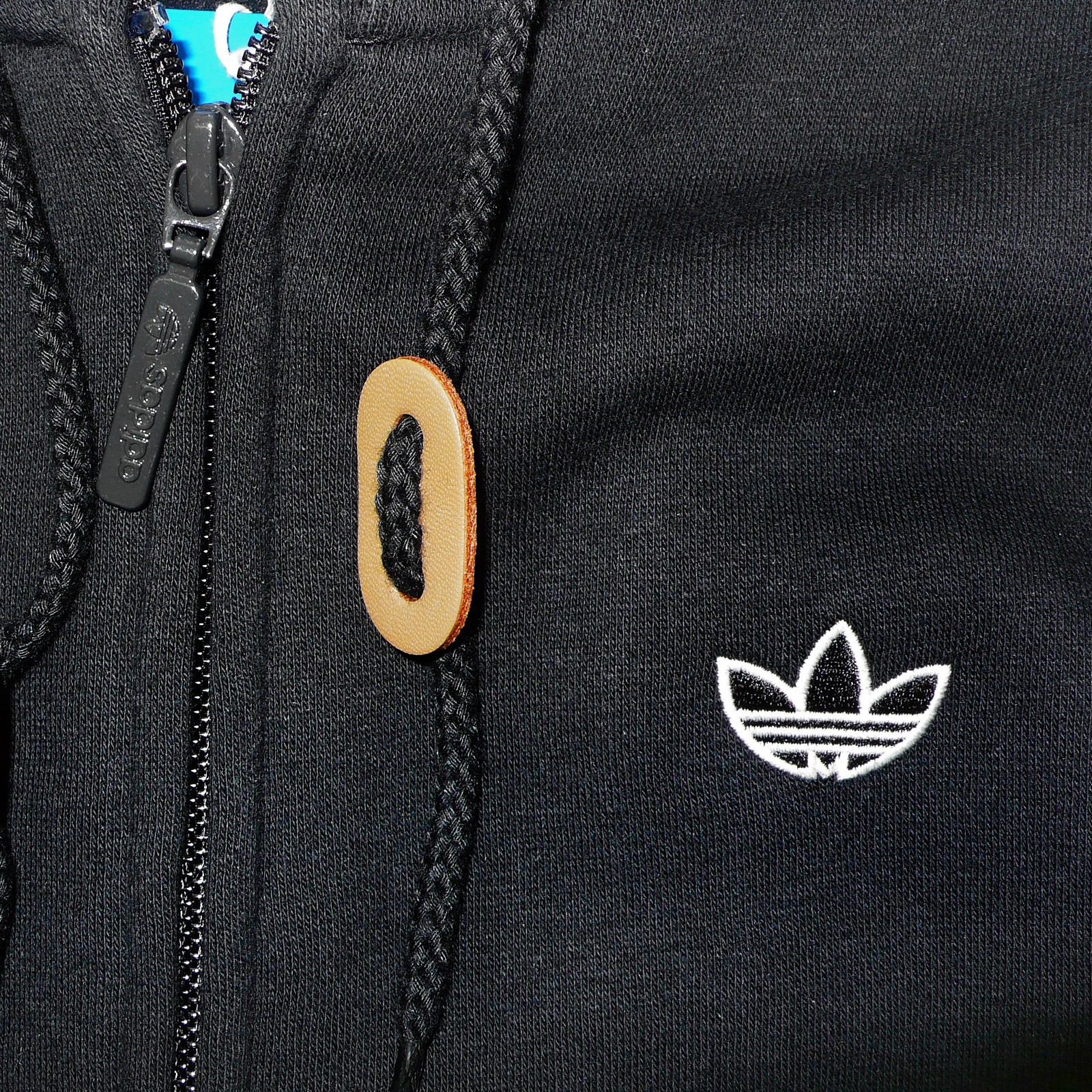black adidas originals zip hoodie