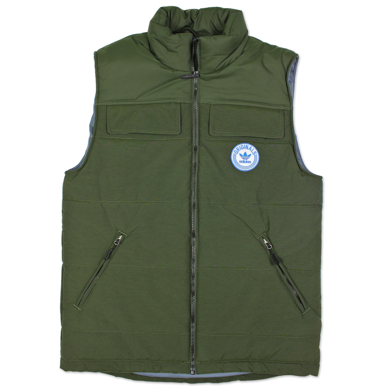 ADIDAS ORIGINALS MENS PRECISION VEST VEST WINTER JACKET OLIVE GREEN